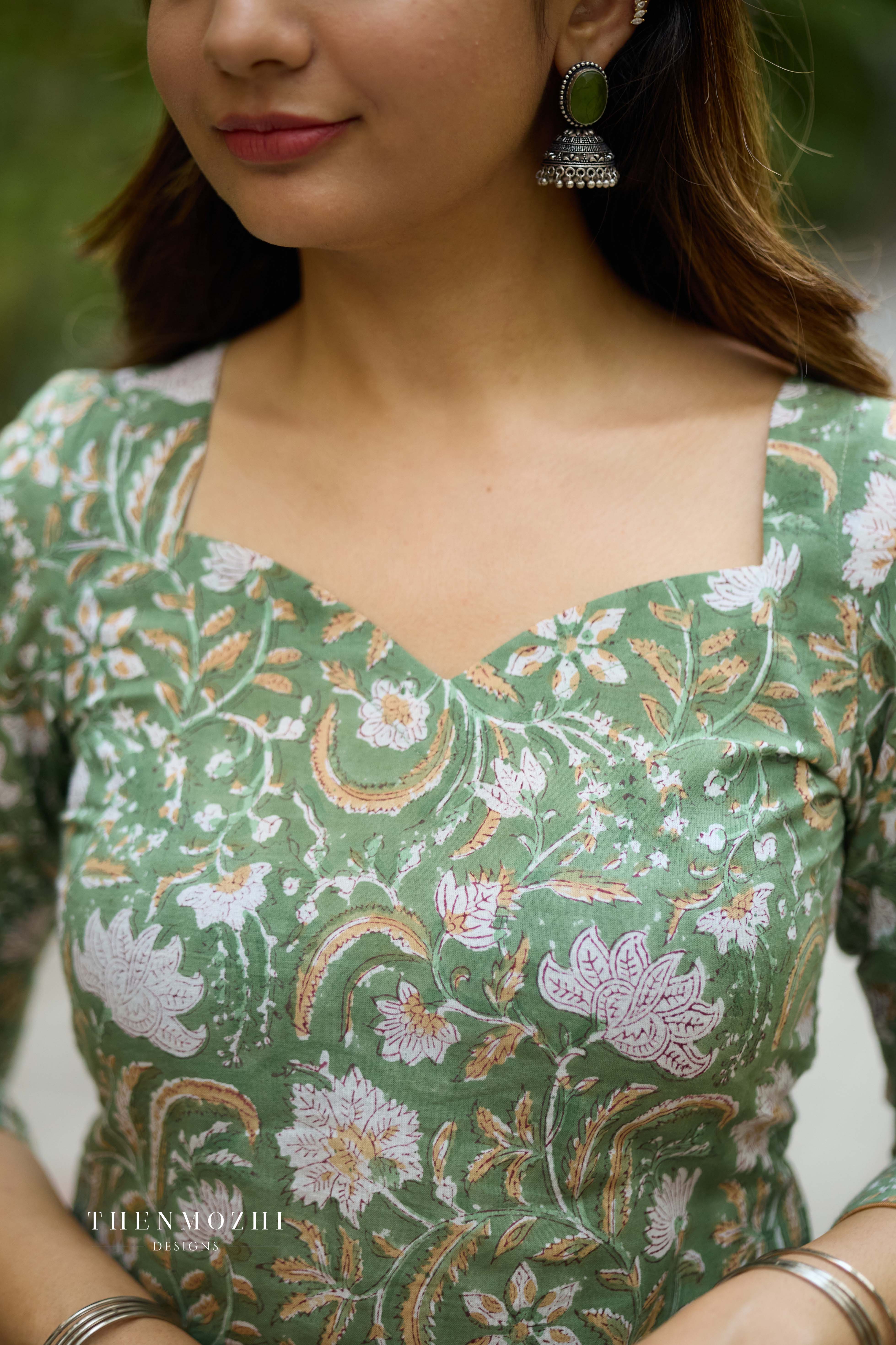 Sea Green Printed Coord Set