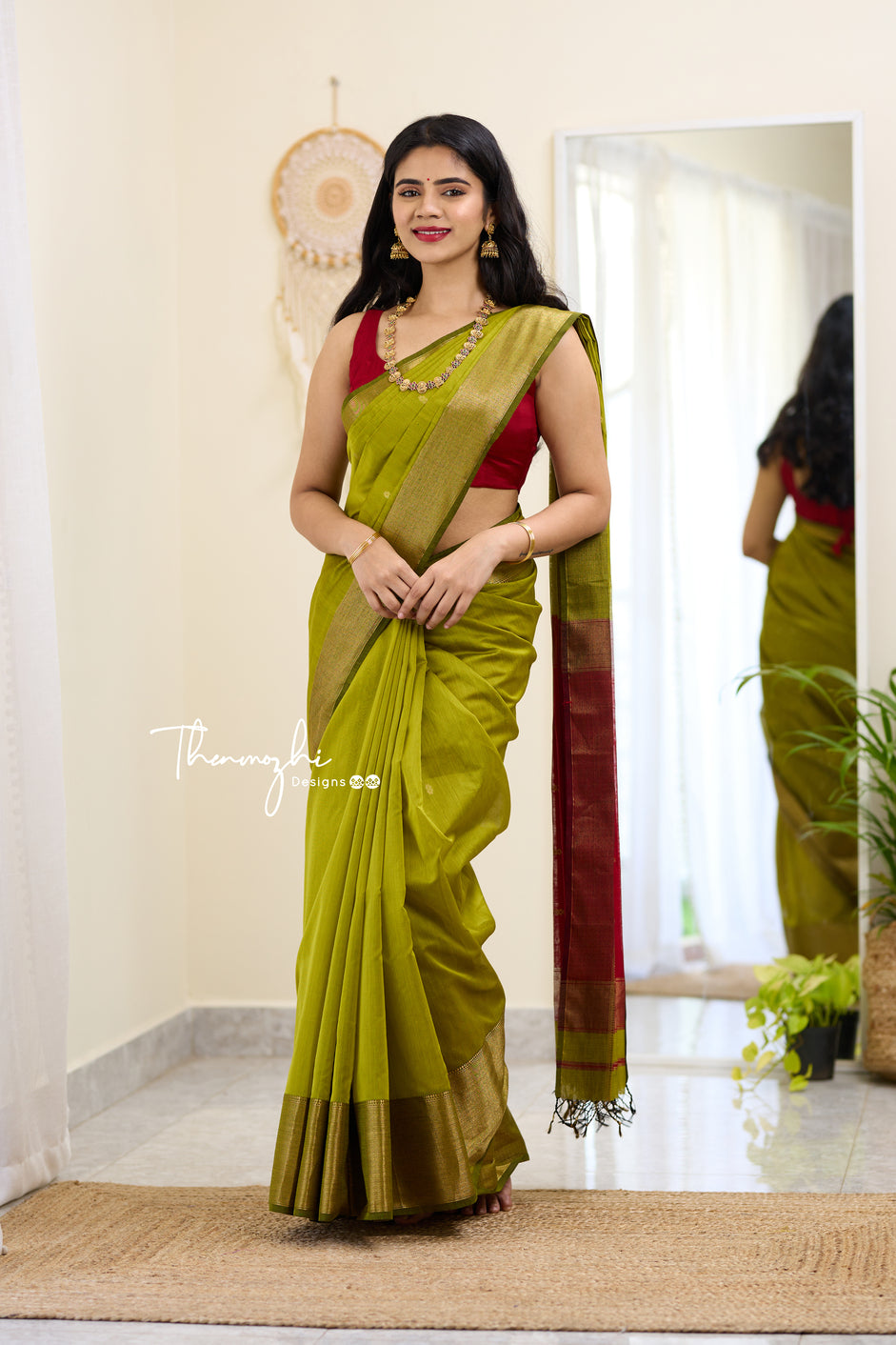 Buy online Simple Green Saree from ethnic wear for Women by Dyefab for ₹599  at 60% off | 2024 Limeroad.com