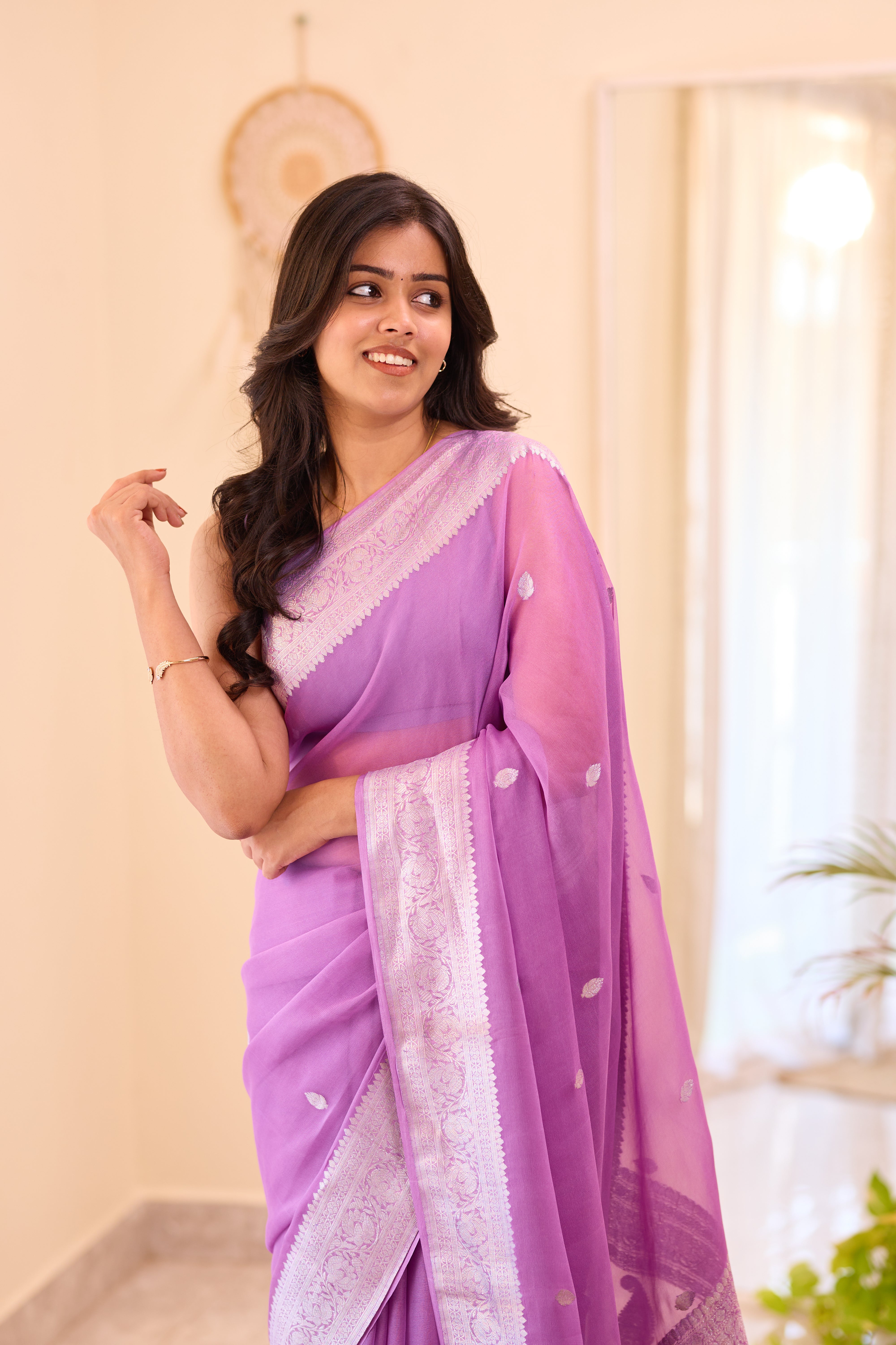 Violet Khaddi Chiffon