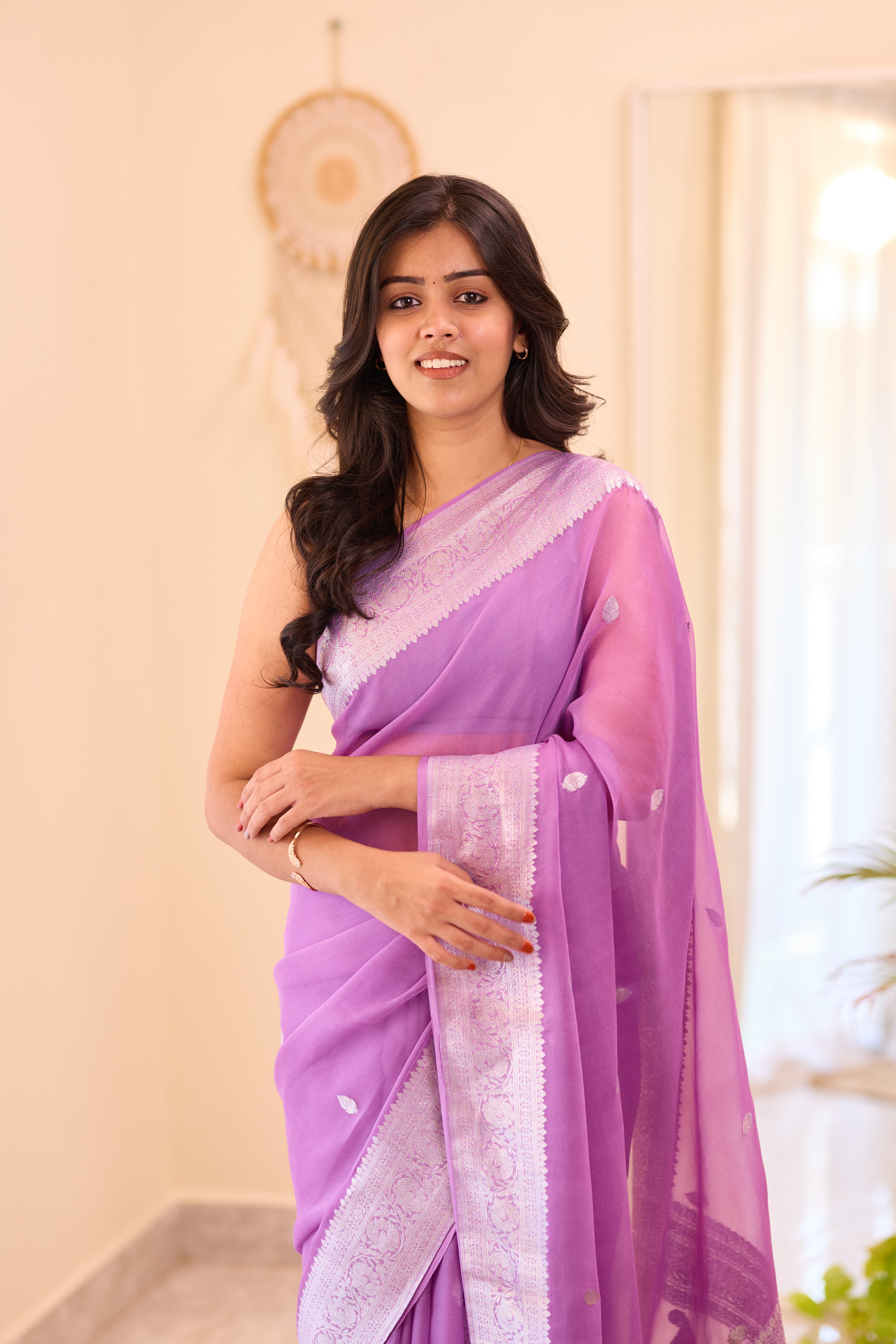 Violet Khaddi Chiffon