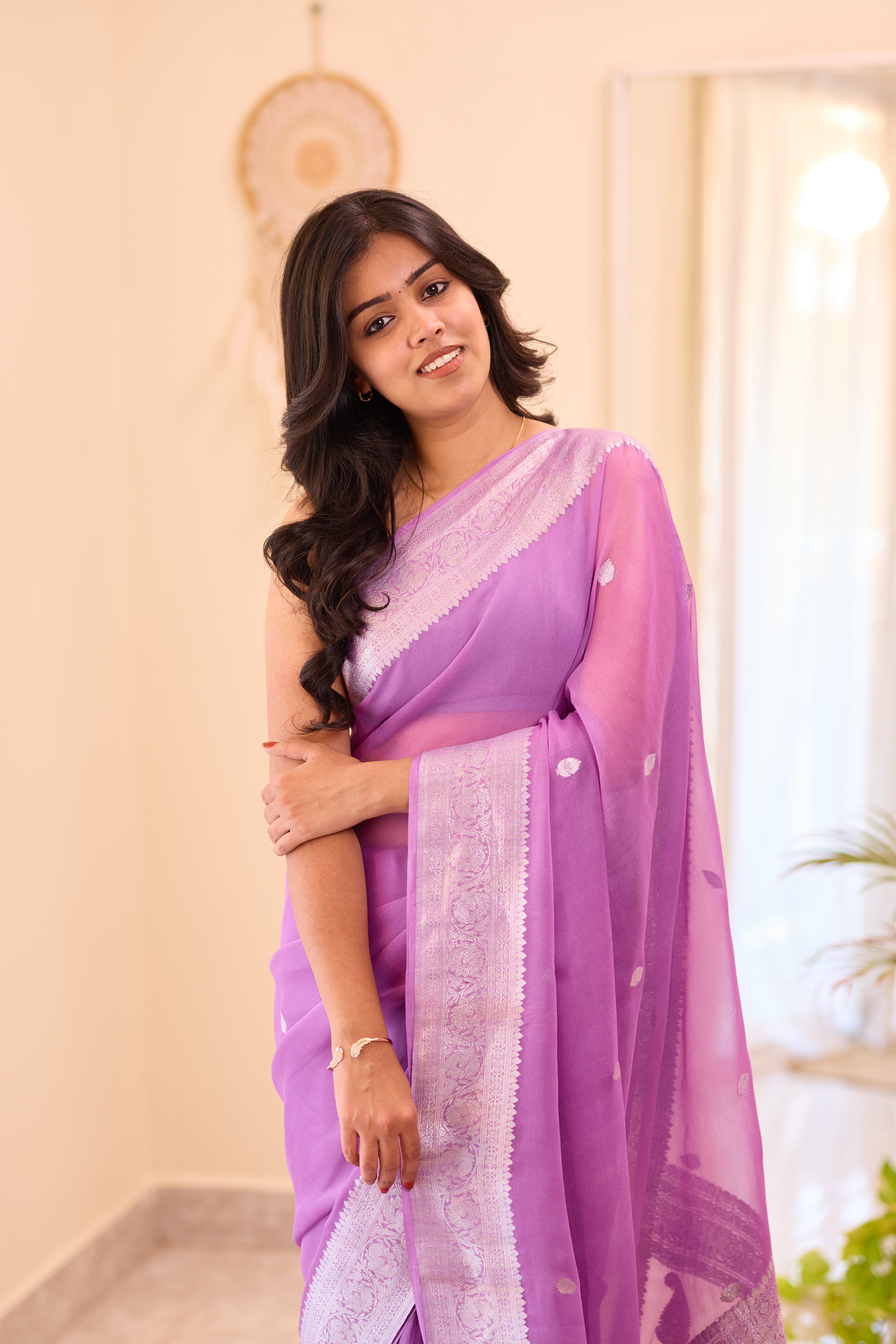 Violet Khaddi Chiffon