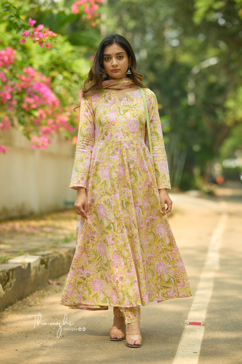 Office Wear Spun Cotton 2 Pcs Salwar Set- OW2S46