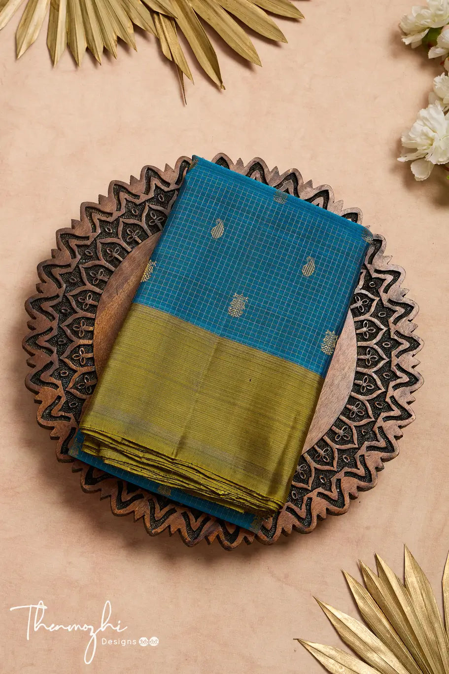 Handloom Royal Blue Pure Zari and Pure Silk Kanjivaram Saree – WeaverStory