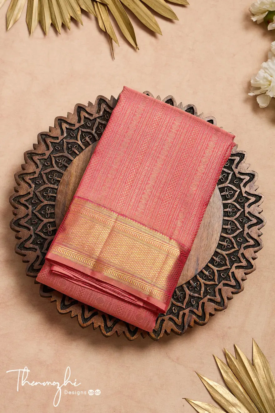 Golden Red Woven Pure Kanjivaram Traditional Paithani Silk Saree –  zarikaariindia.com