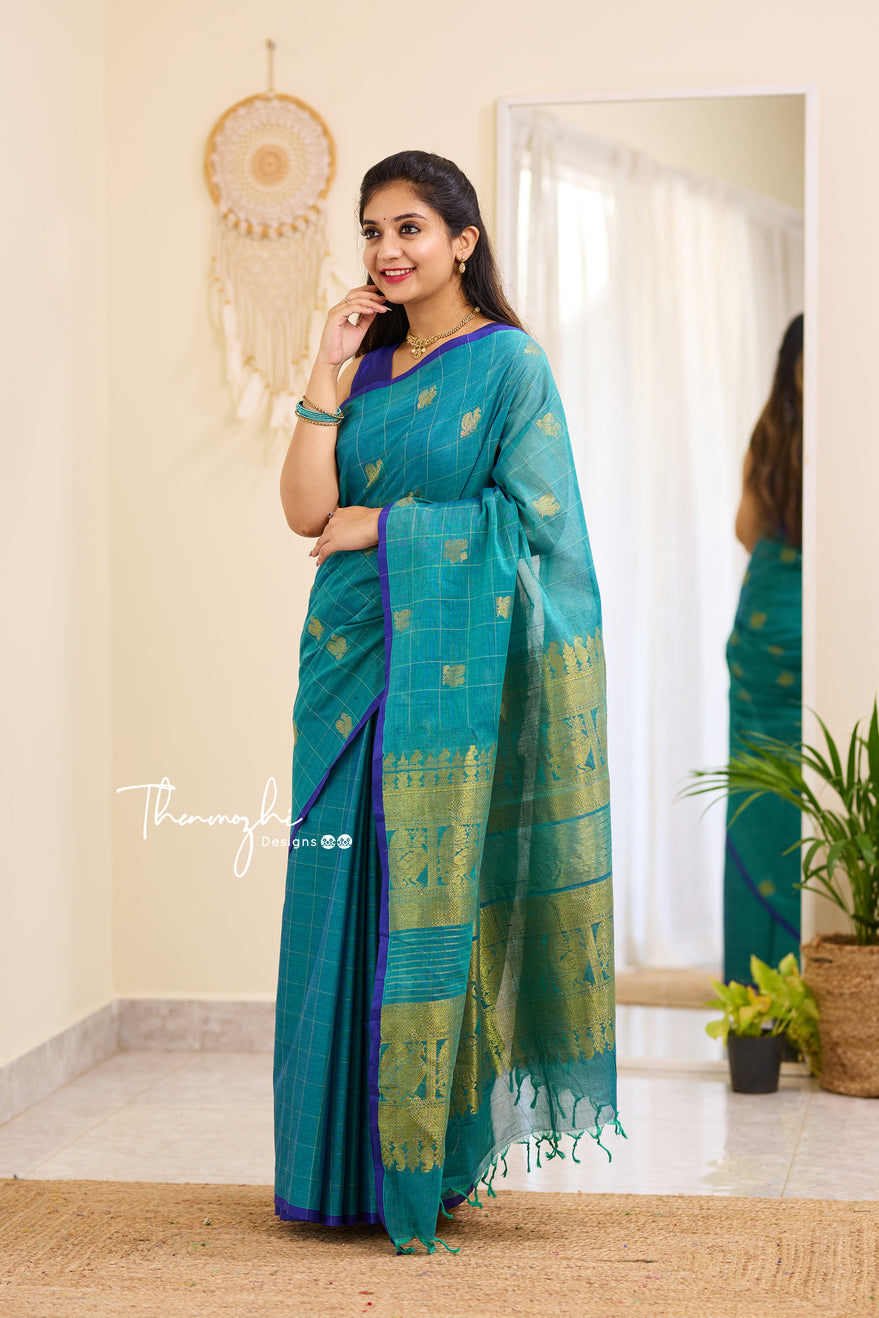 South Indian Beautiful Kalyani Cotton Saree