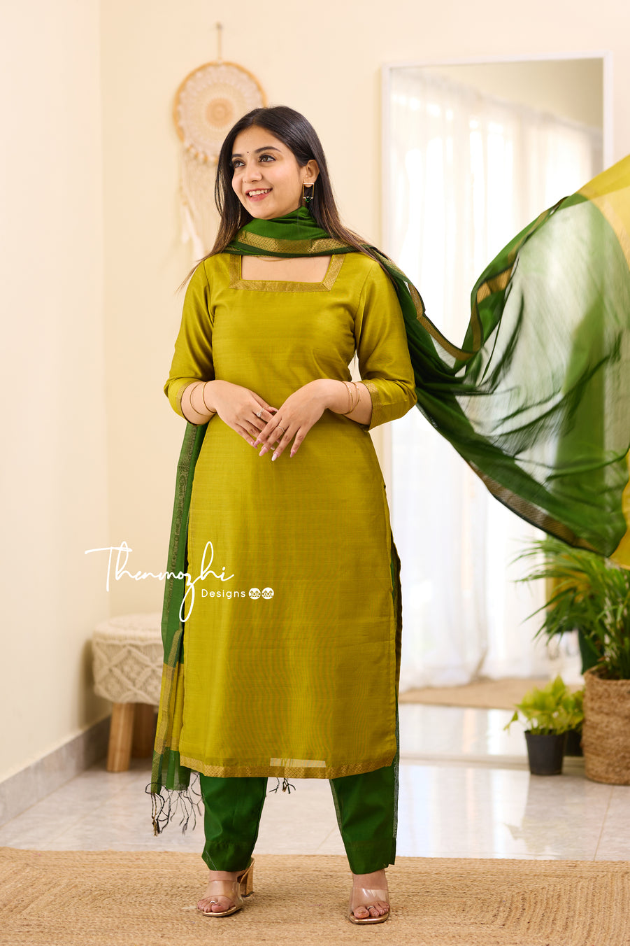 Purchase Green Georgette Embroidered Punjabi Salwar Suit Online : USA -
