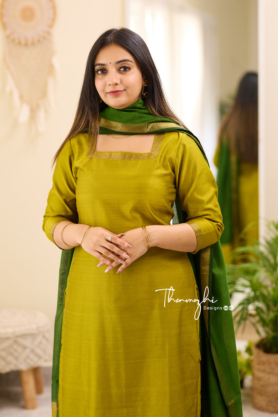 Maheshwari Silk Cotton Suit 12