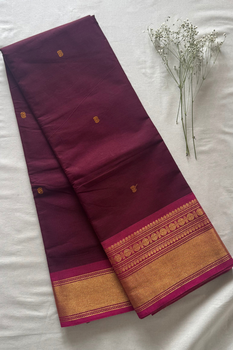Butta Chettinad Cotton Saree CW267