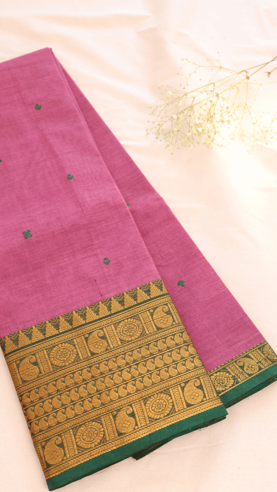Butta Chettinad Cotton Saree CW180