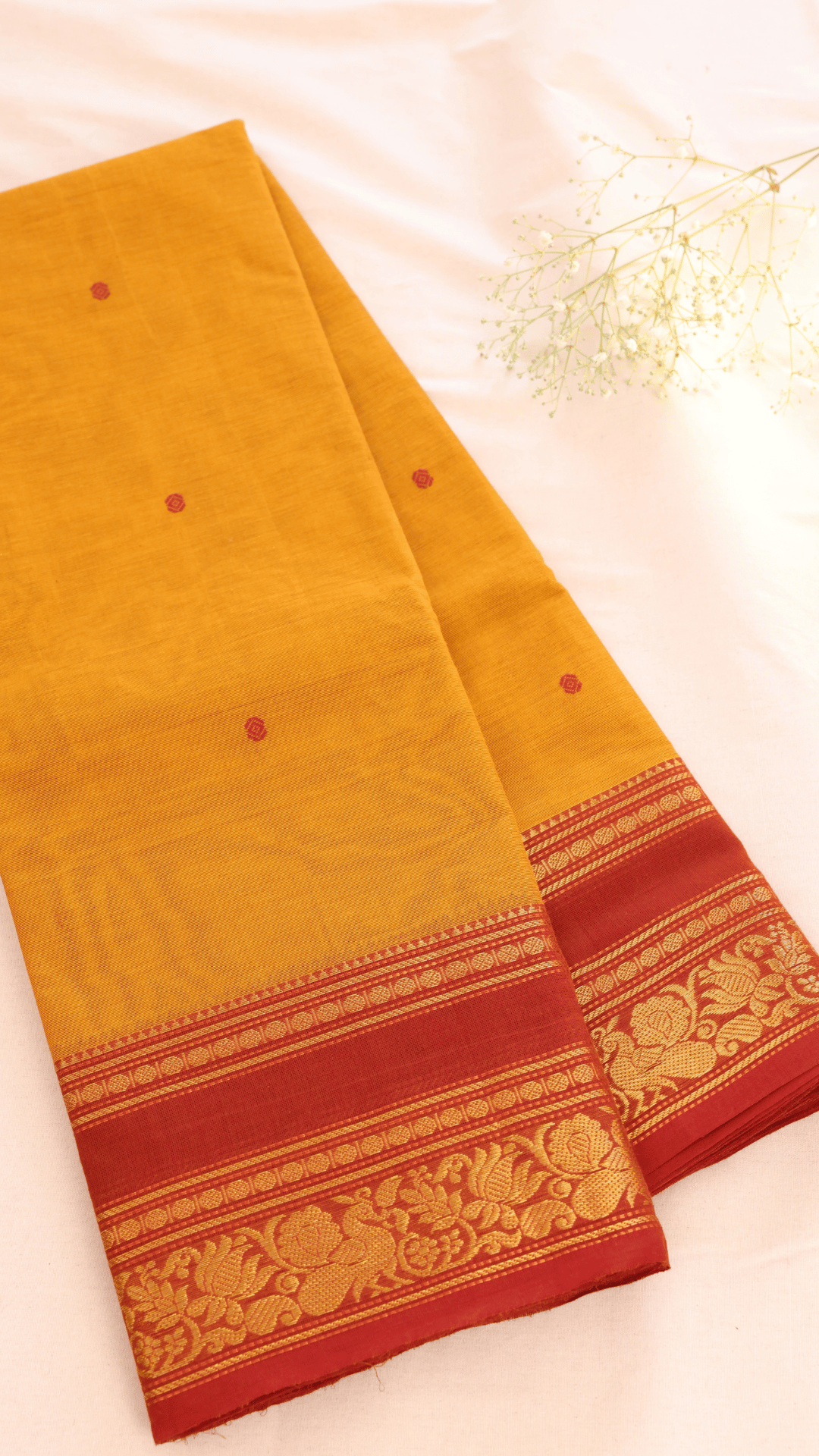 Butta Chettinad Cotton Saree CW178
