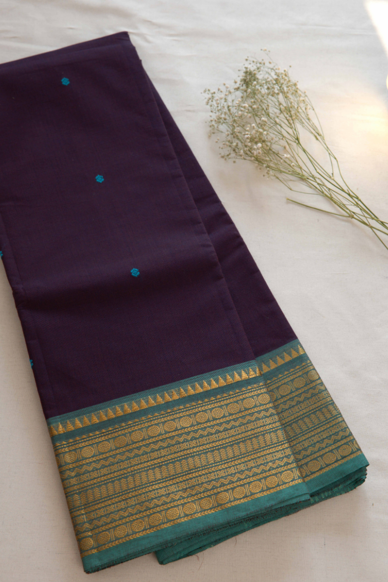 Butta Chettinad Cotton Saree CW458