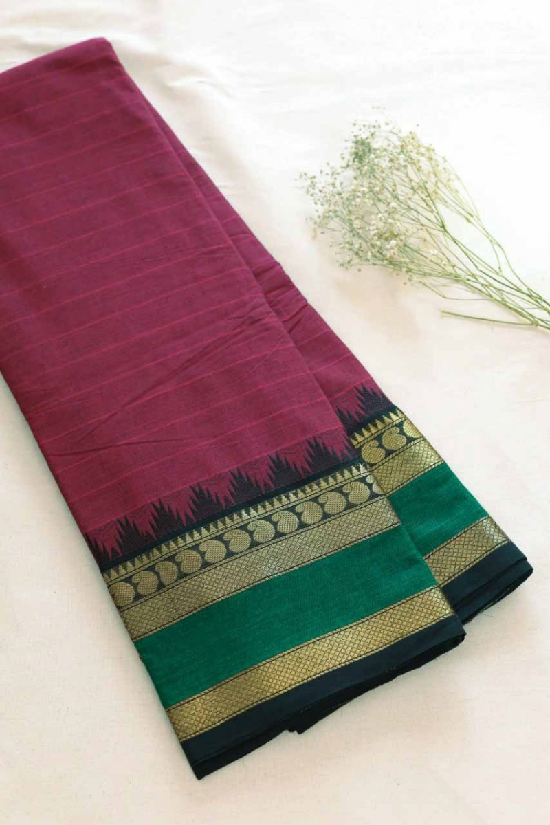 Kattam Chettinad Cotton Saree CW491