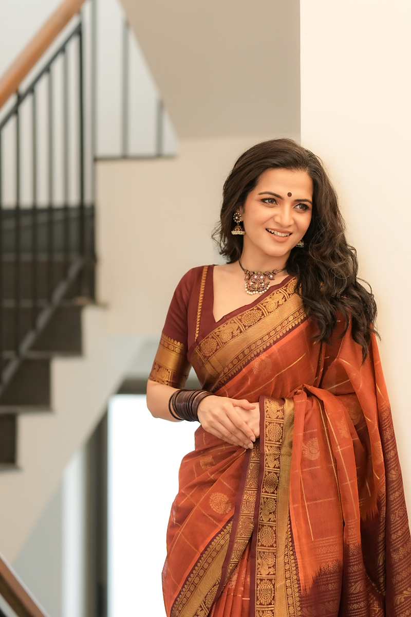 DD Kanchi Silk Cotton Saree