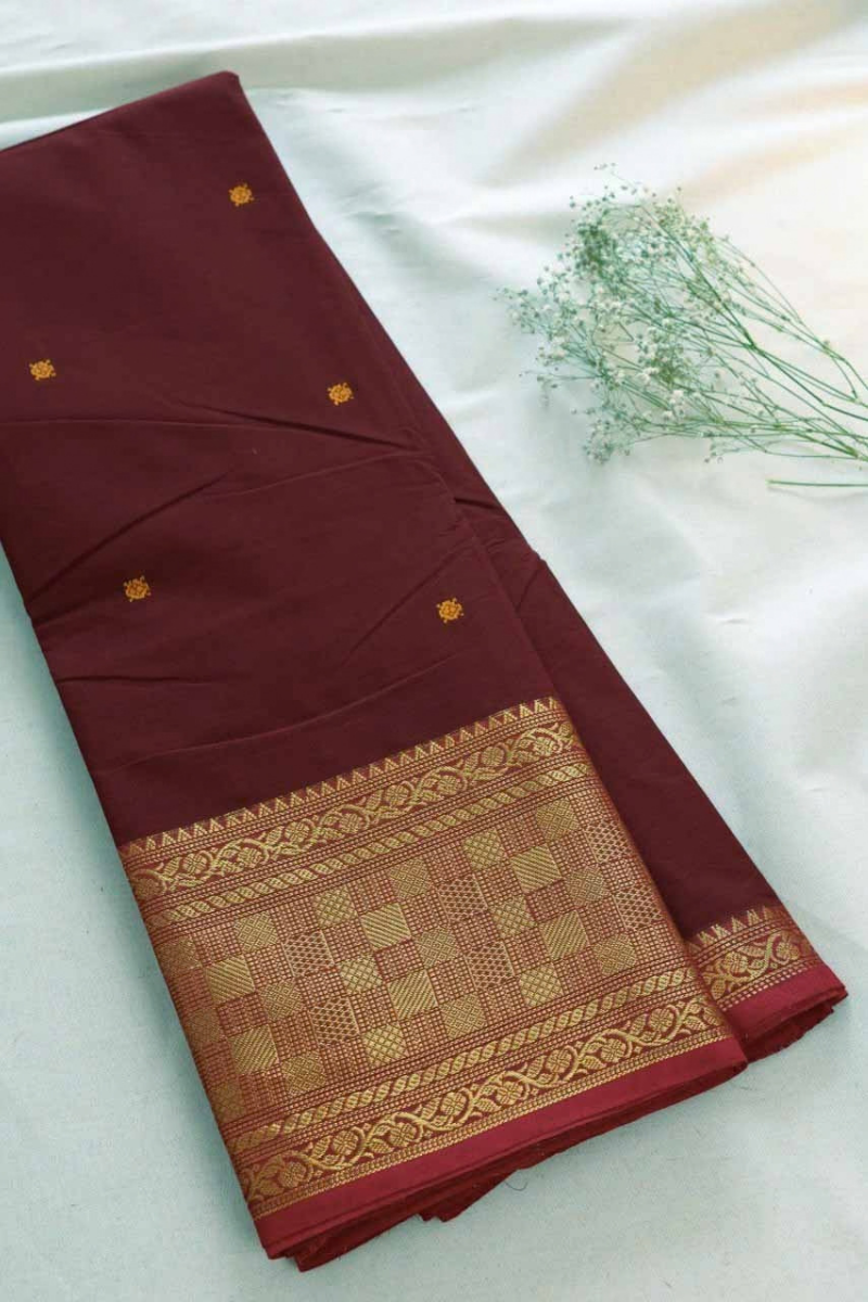 Butta Chettinad Cotton Saree CW459