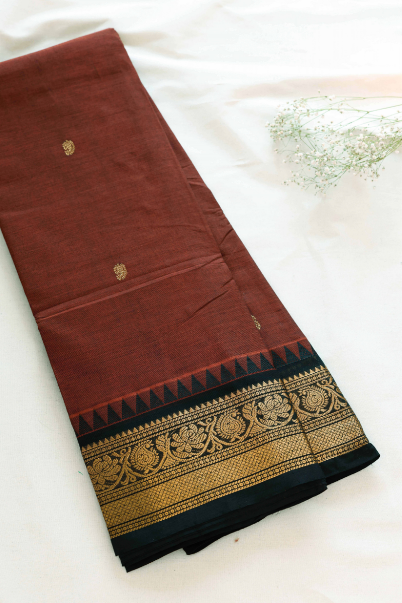 Butta Chettinad Cotton Saree CW347