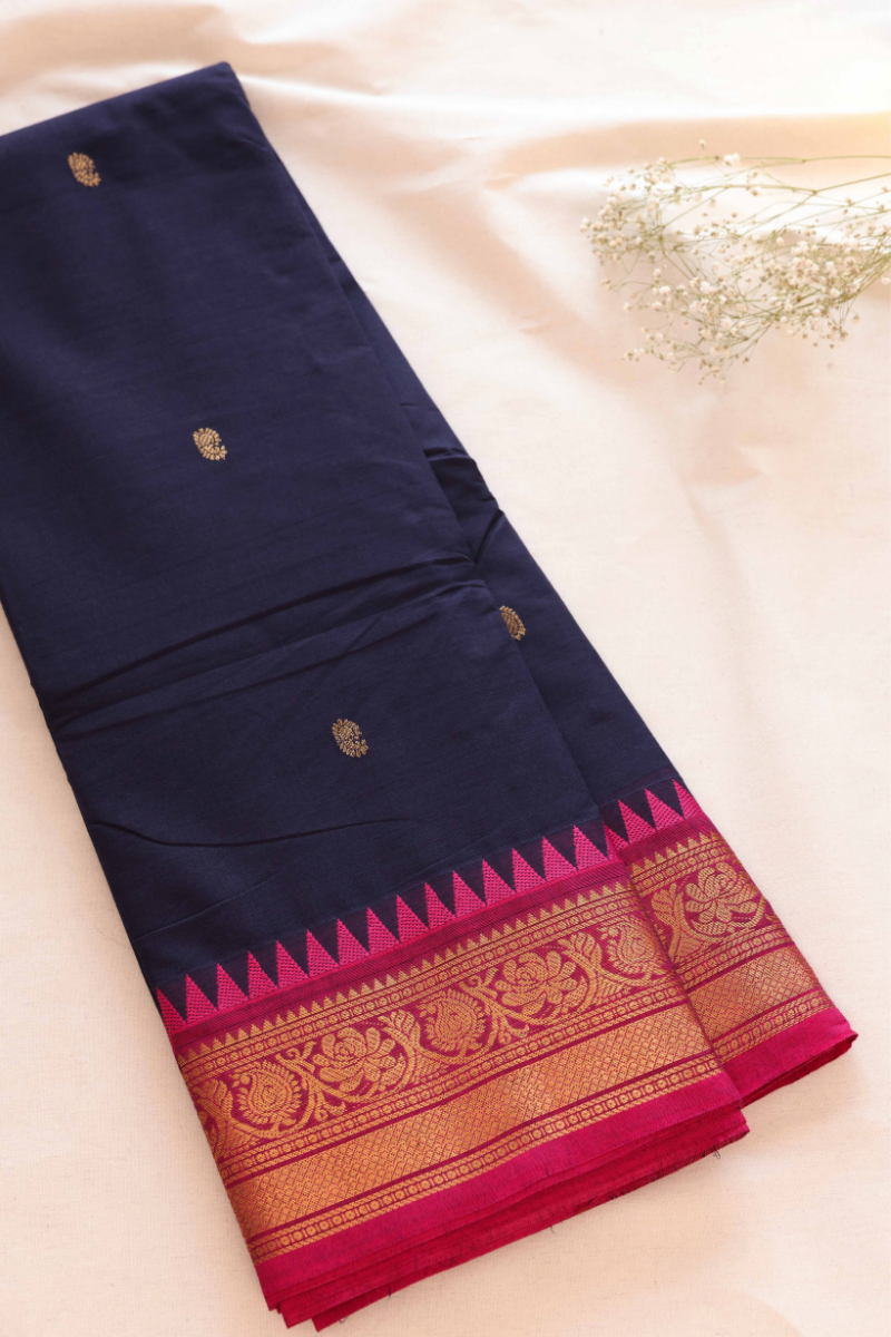 Butta Chettinad Cotton Saree CW348