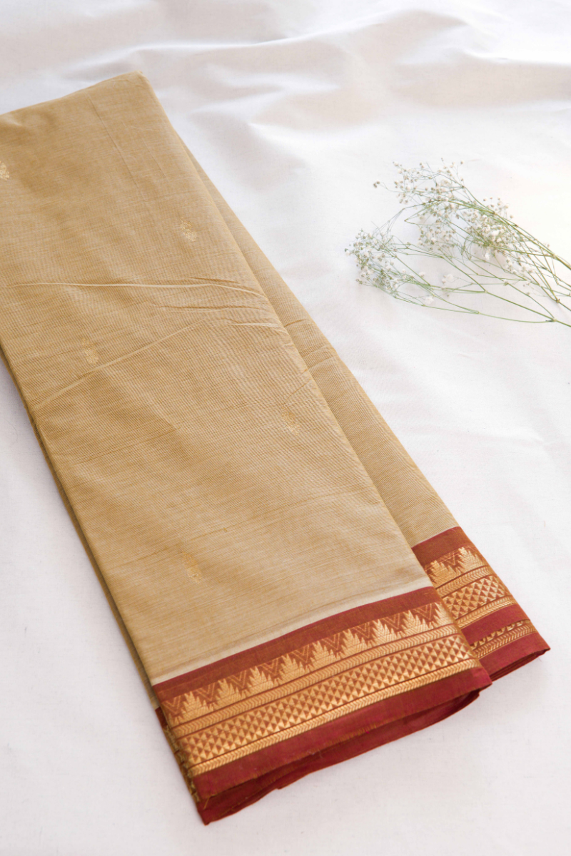 Butta Chettinad Cotton Saree CW358