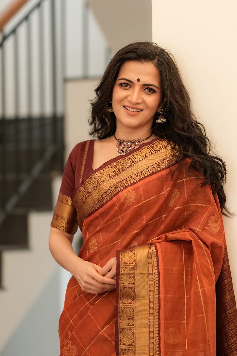 DD Kanchi Silk Cotton Saree