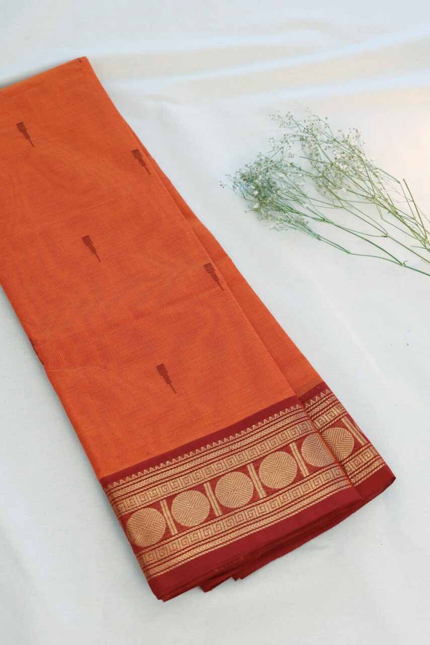 Butta Chettinad Cotton Saree CW355