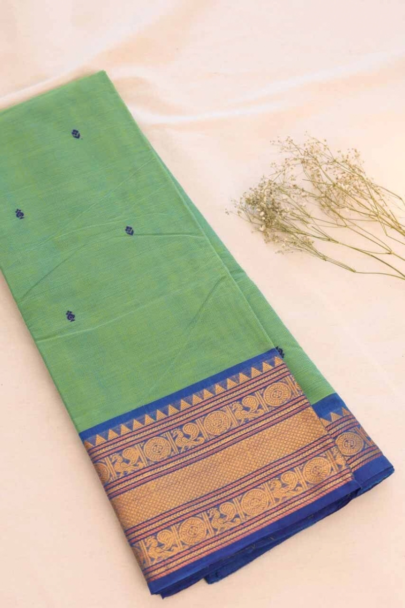 Butta Chettinad Cotton Saree CW361