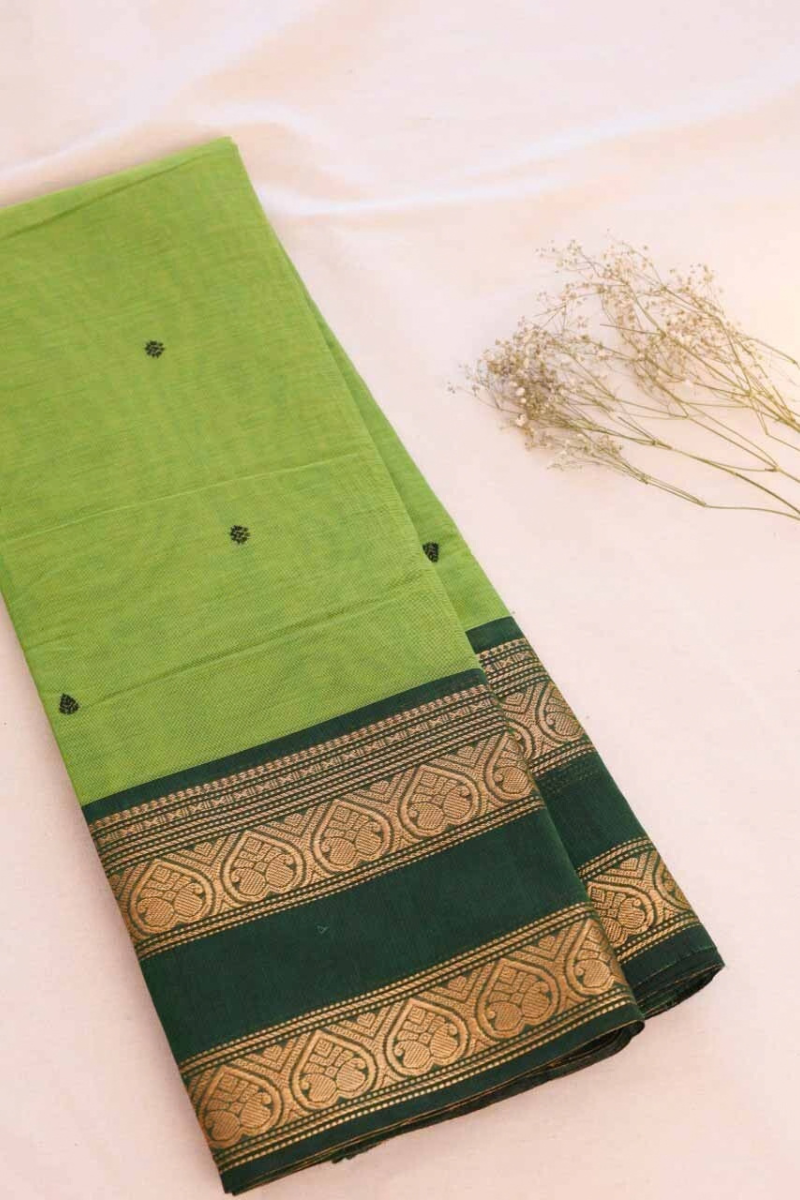 Butta Chettinad Cotton Saree CW363