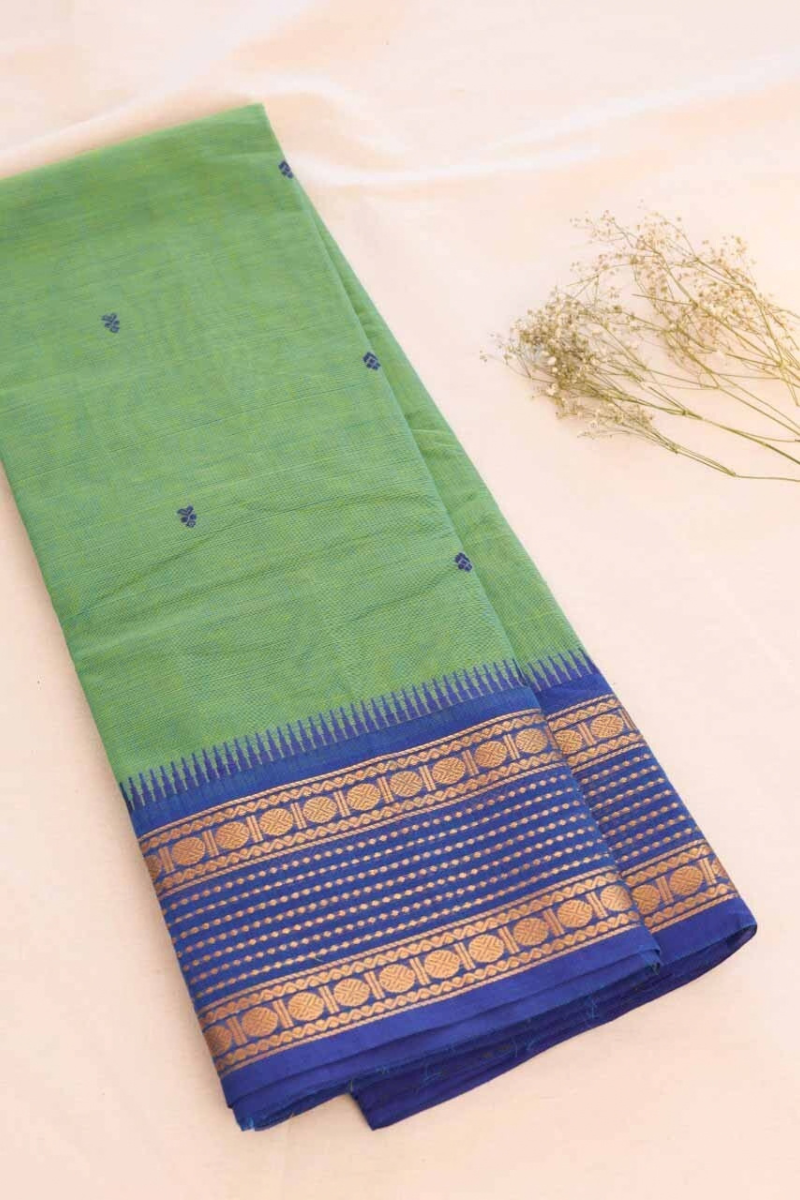 Butta Chettinad Cotton Saree CW365