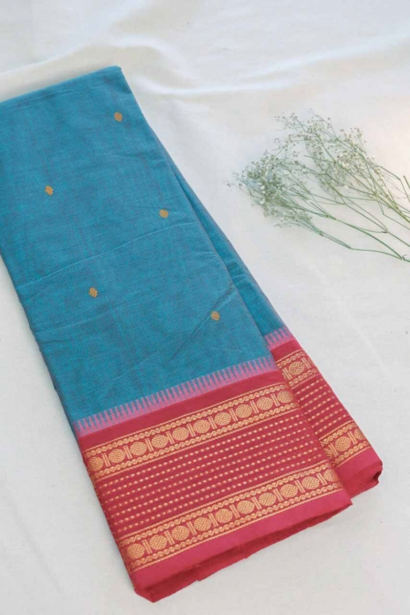 Butta Chettinad Cotton Saree CW367