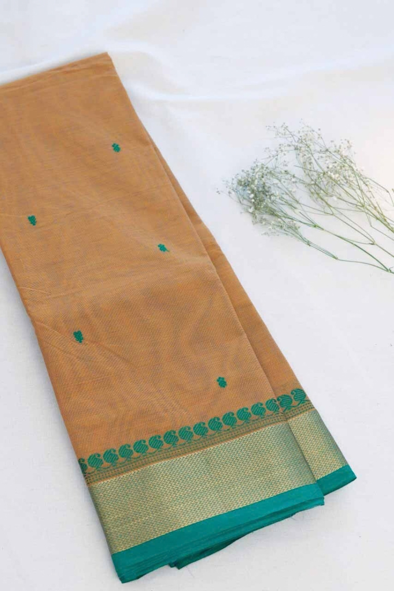 Butta Chettinad Cotton Saree CW369