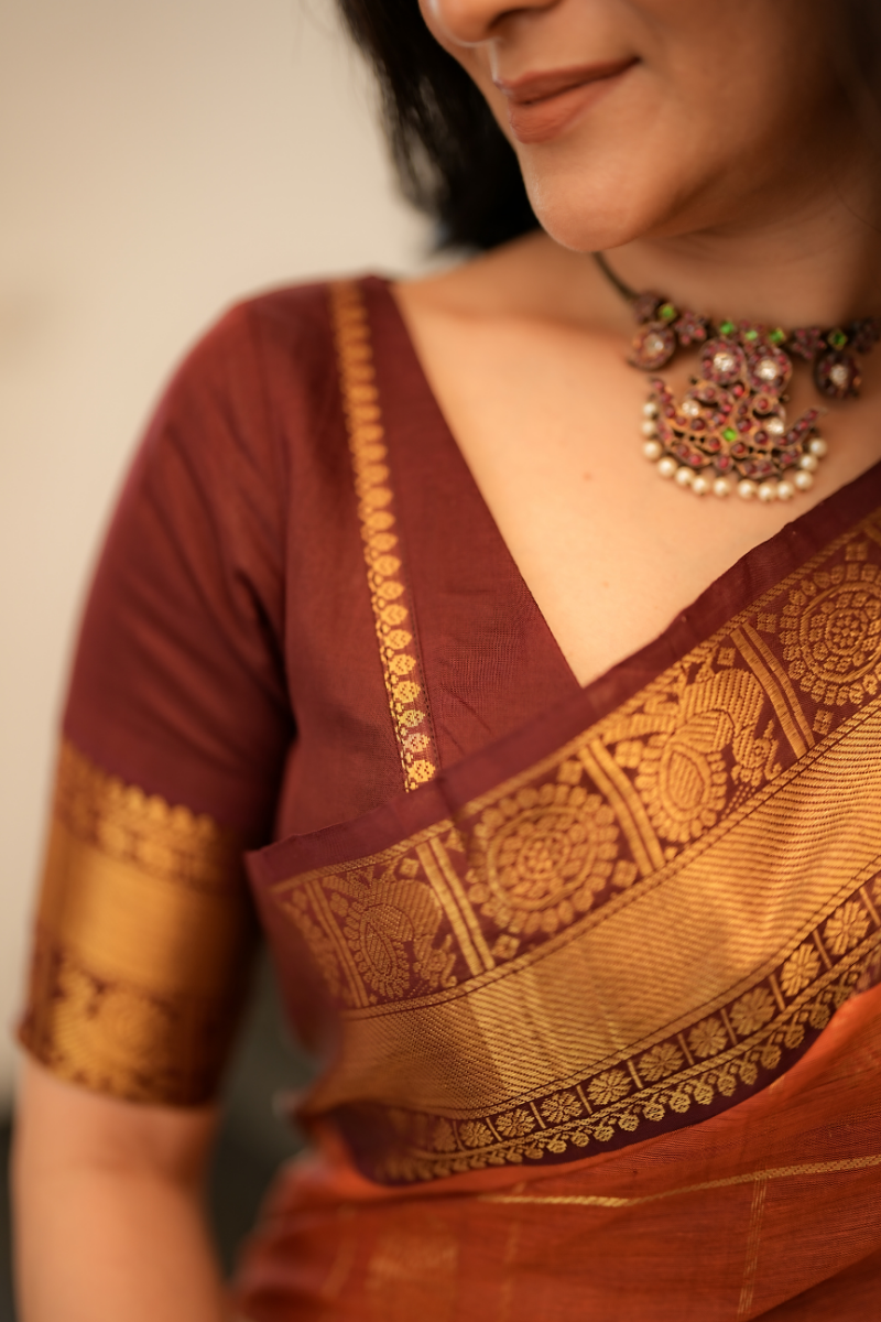 DD Kanchi Silk Cotton Saree
