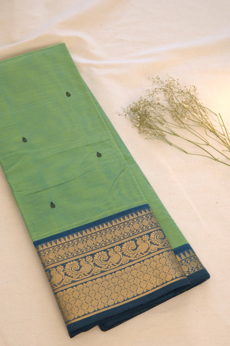 Butta Chettinad Cotton Saree CW371