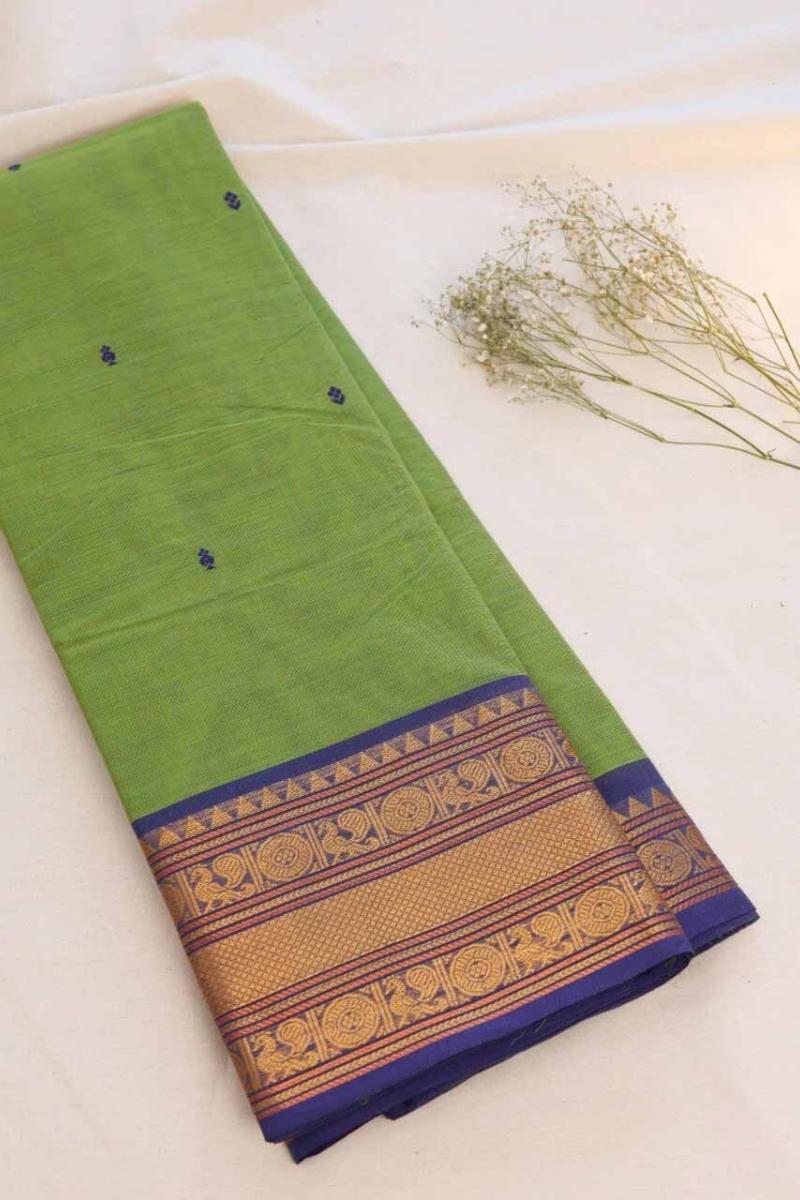 Butta Chettinad Cotton Saree CW373