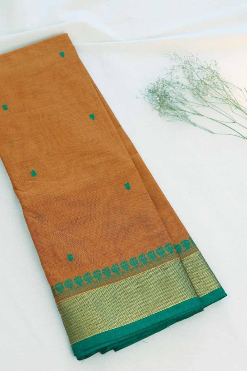 Butta Chettinad Cotton Saree CW374