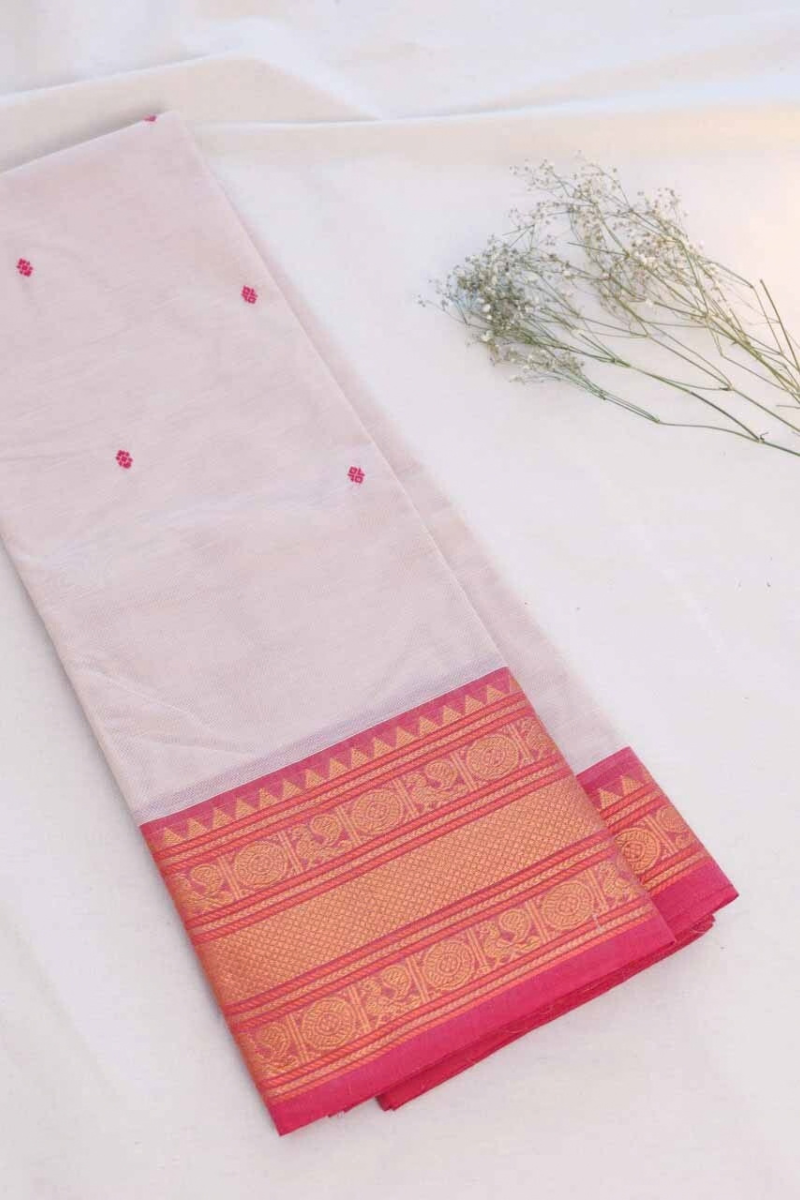 Butta Chettinad Cotton Saree CW375