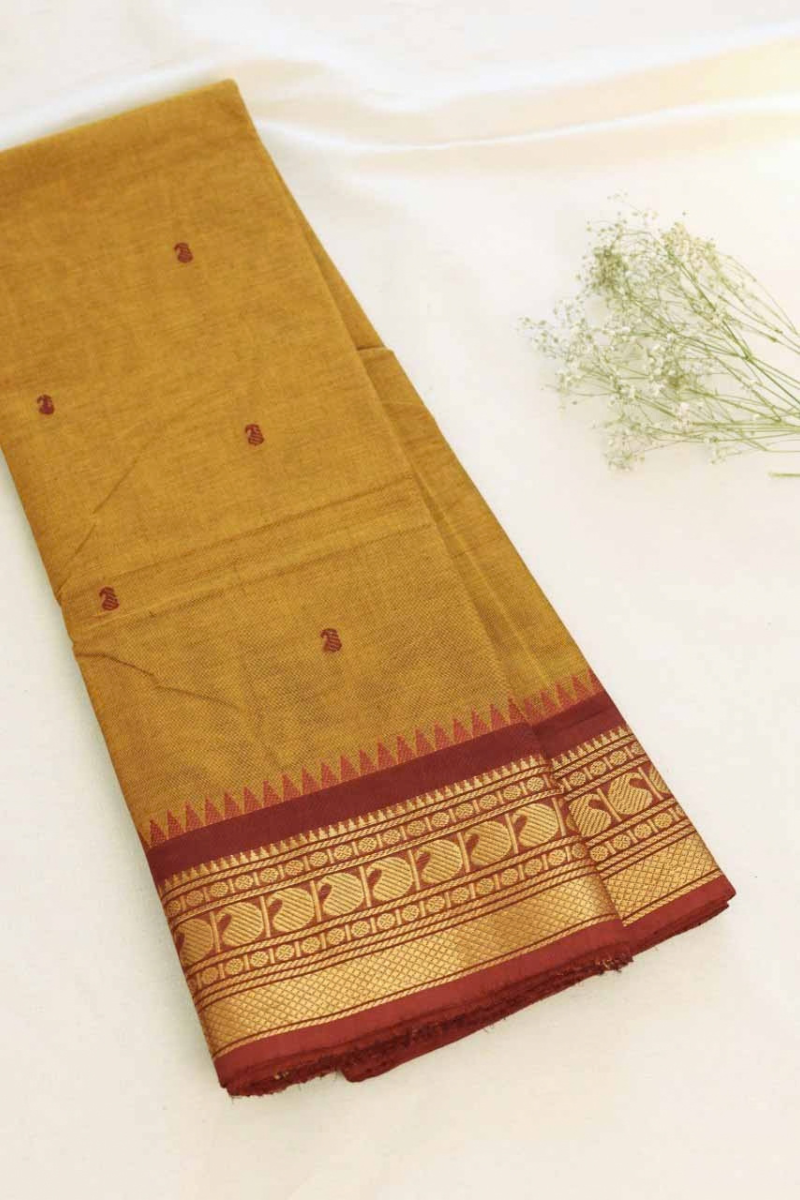 Butta Chettinad Cotton Saree CW378