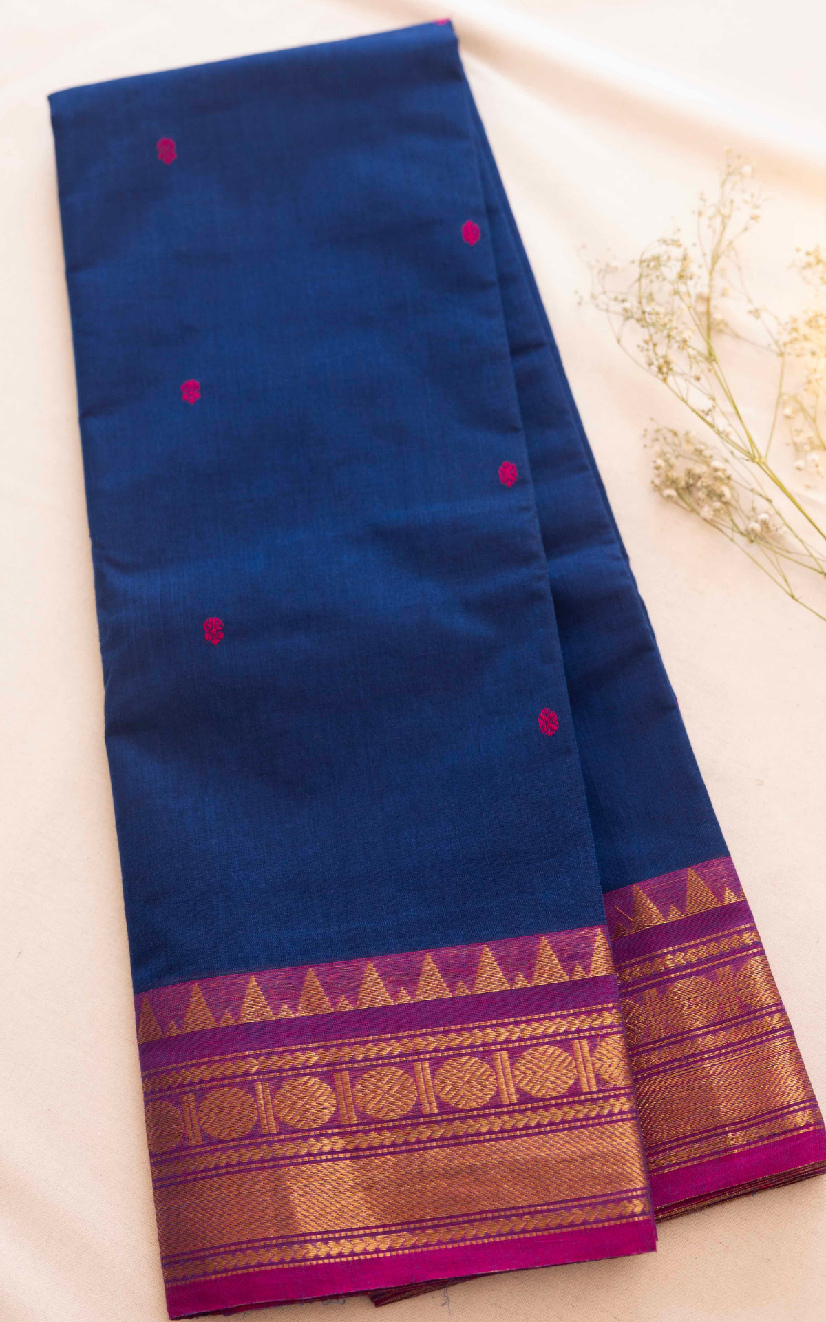 Butta Chettinad Cotton Saree CW529