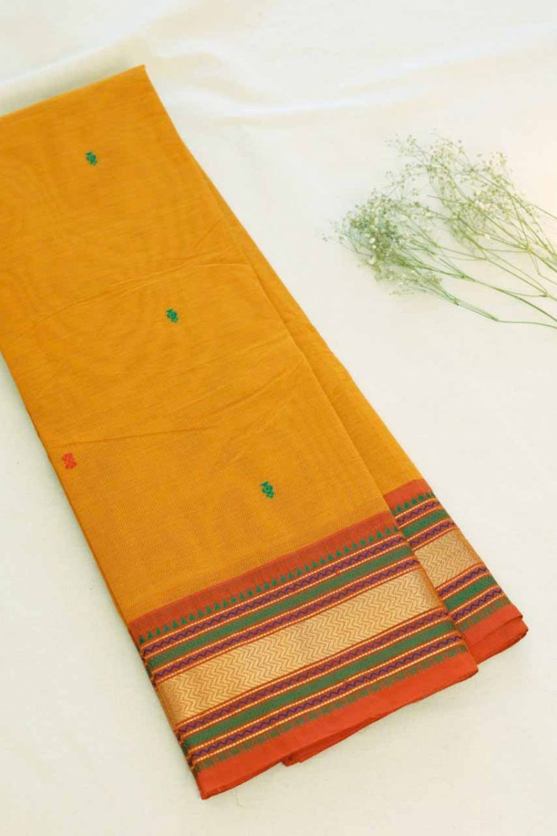 Butta Chettinad Cotton Saree CW385