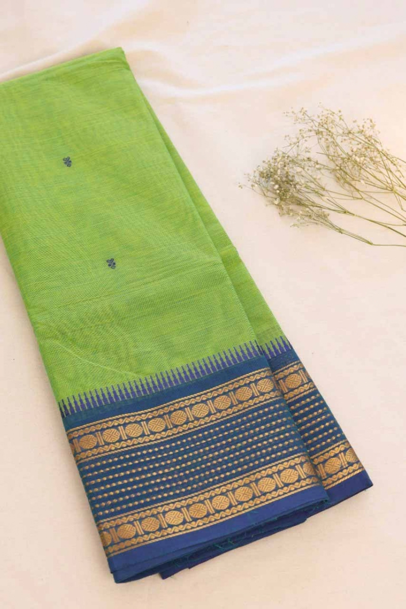 Butta Chettinad Cotton Saree CW386