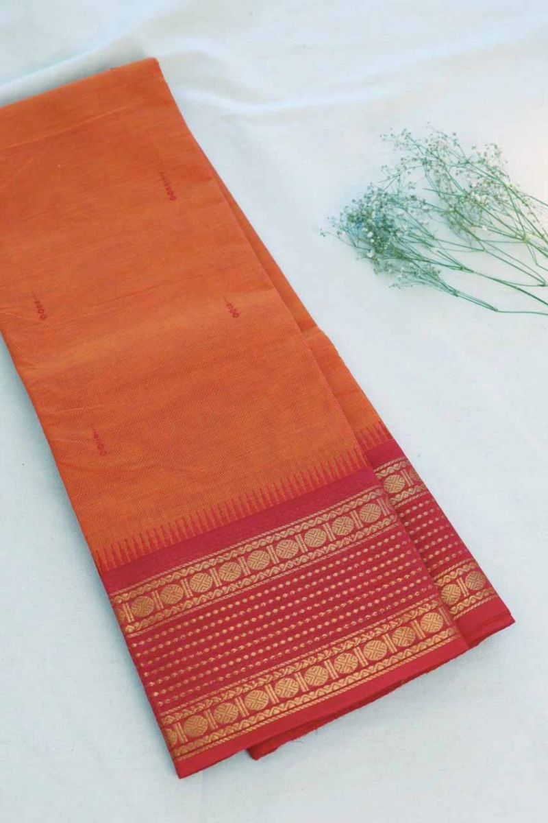 Butta Chettinad Cotton Saree CW387