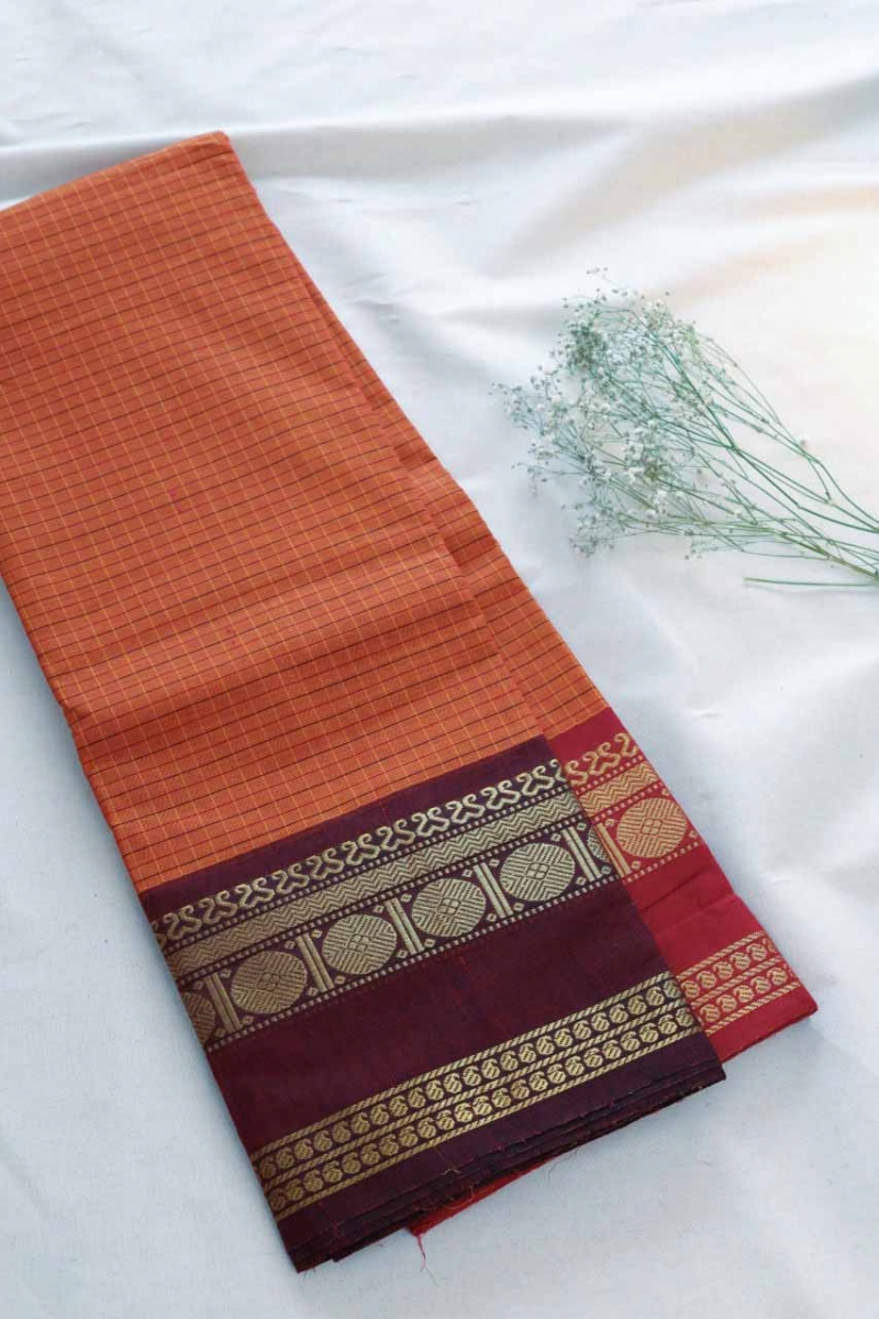 Kattam Chettinad Cotton Saree CW 502