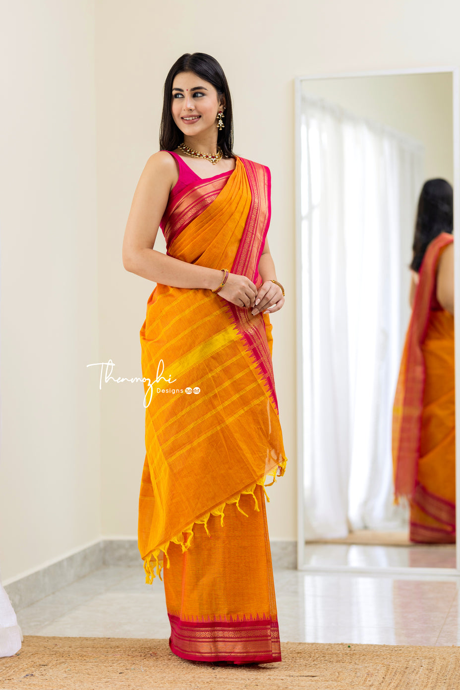 Rustorange - A saree can never go out of fashion; anywhere, any day,  anytime. There is a correlation between the way you dress and how you feel,  the reason this timeless classic