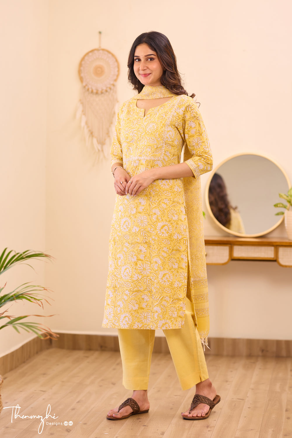 Office Wear Spun Cotton 2 Pcs Salwar Set - OW2S20