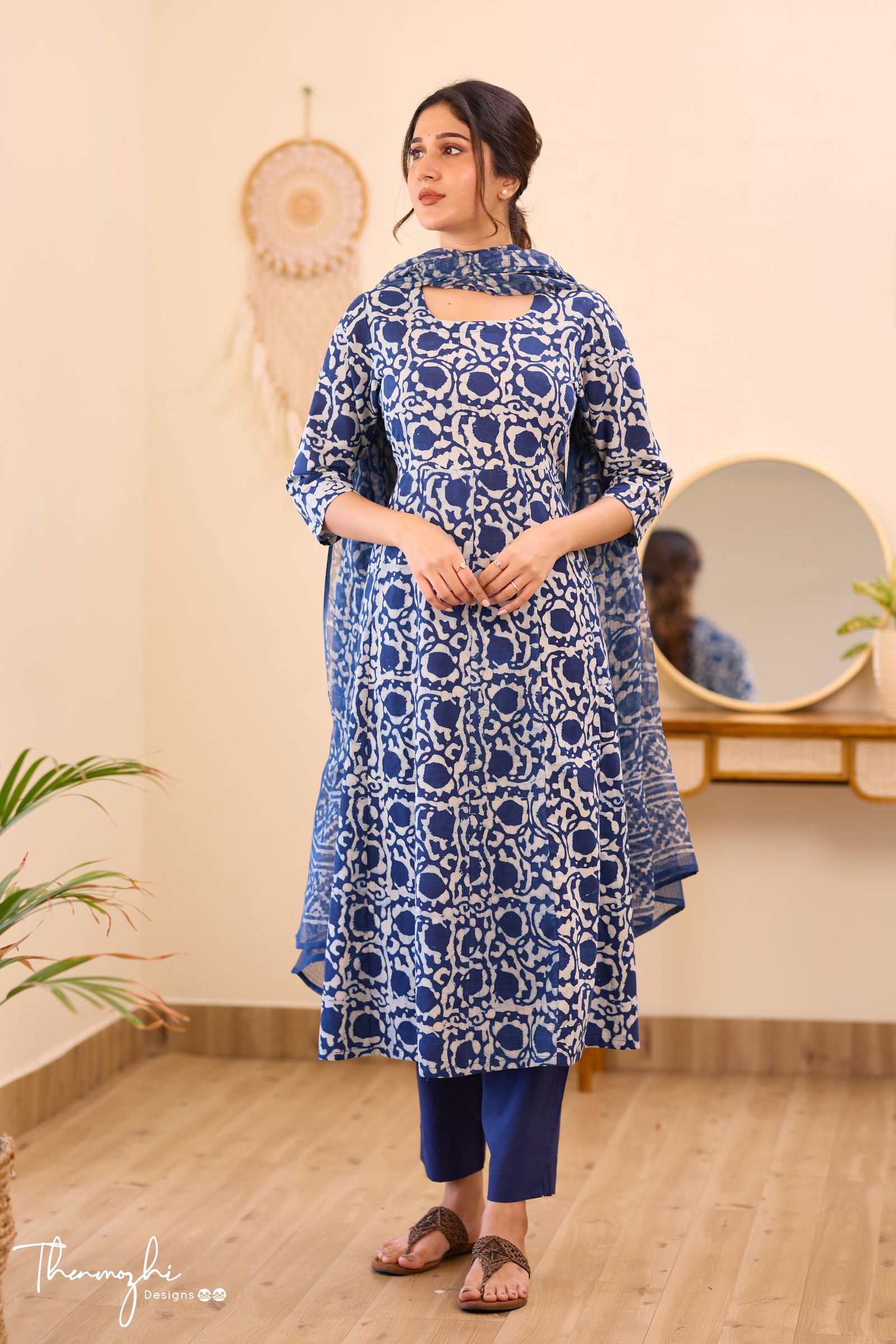 Office Wear Spun Cotton 2 Pcs Salwar Set- OW2S28