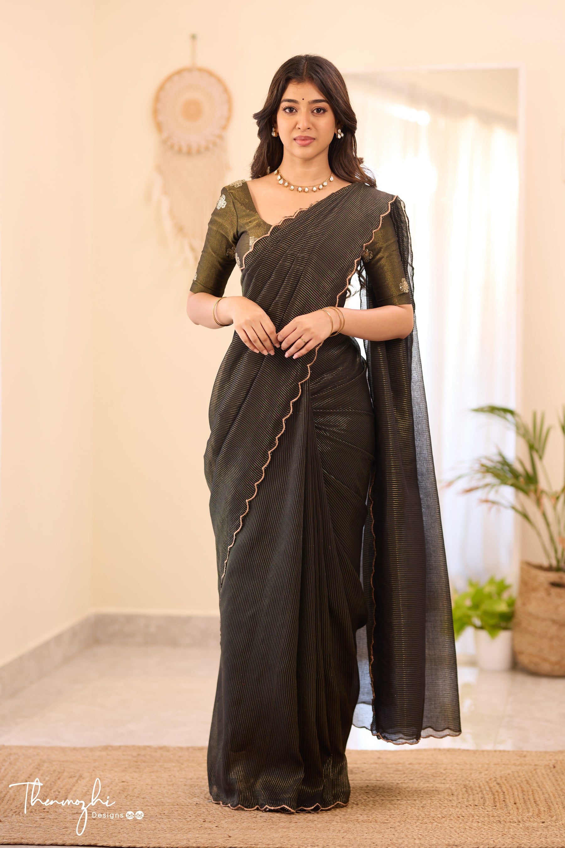 Mul Cotton Red Summer Saree 'Sindoori' : Buy Cotton Mul Sarees