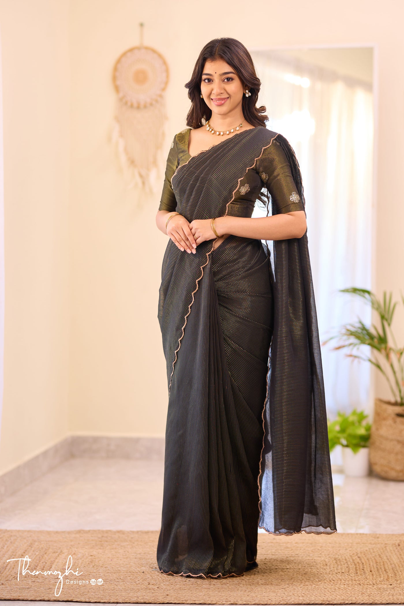 Pink Mul Cotton Casual Readymade/Easy Saree main image 0