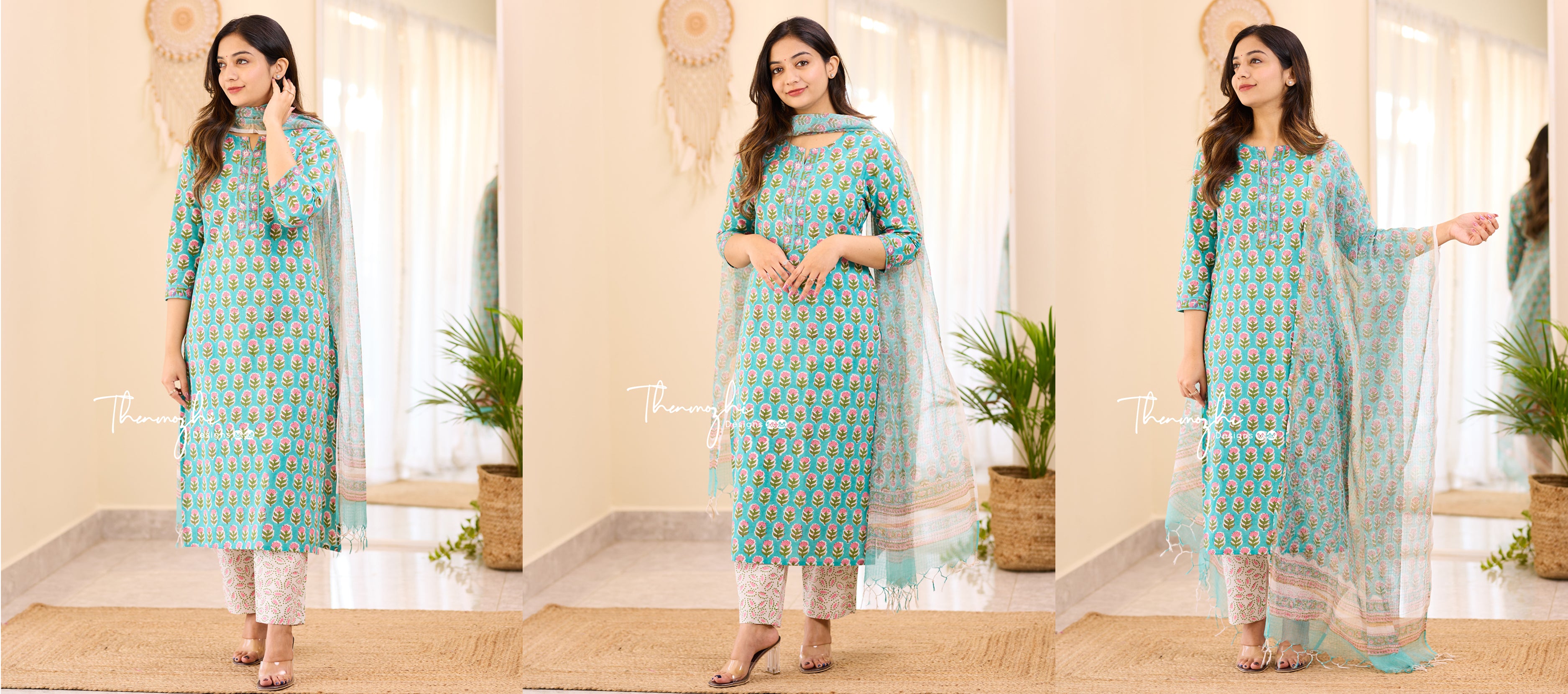 Cotton chudidar on sale dress design patterns