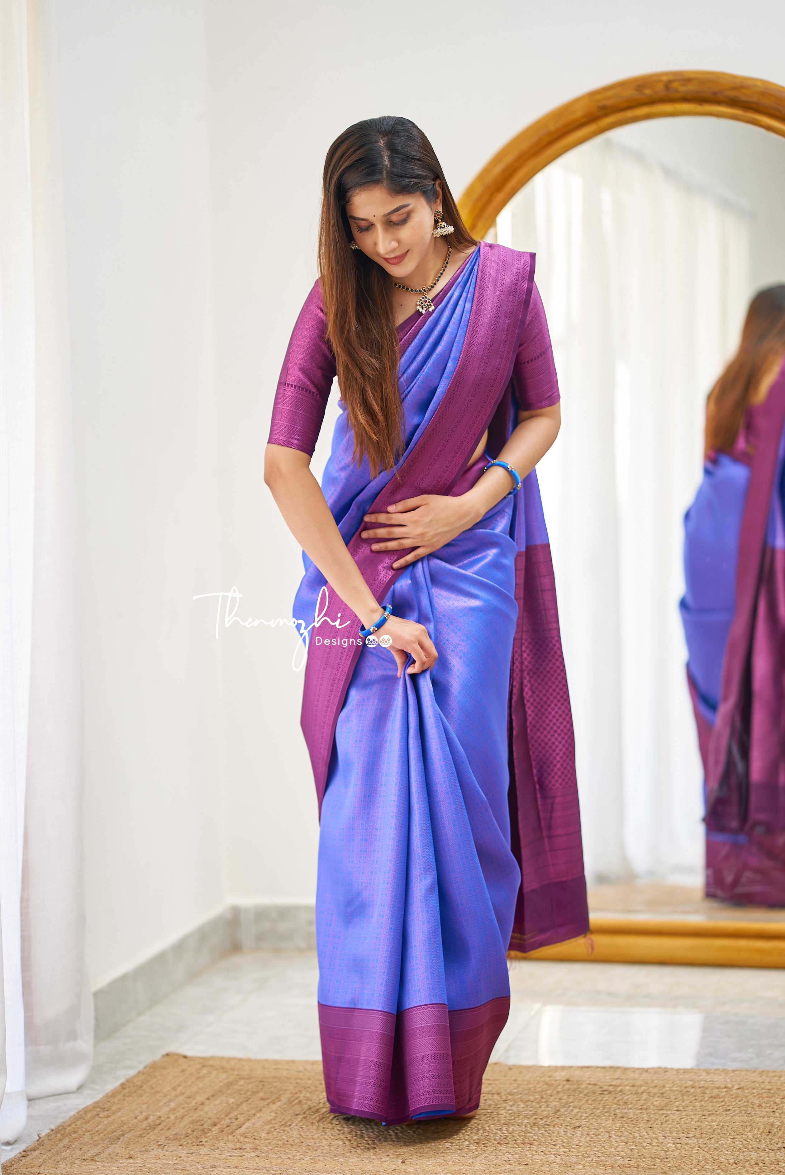 Kanjivaram Silk Saree (Royal Blue)