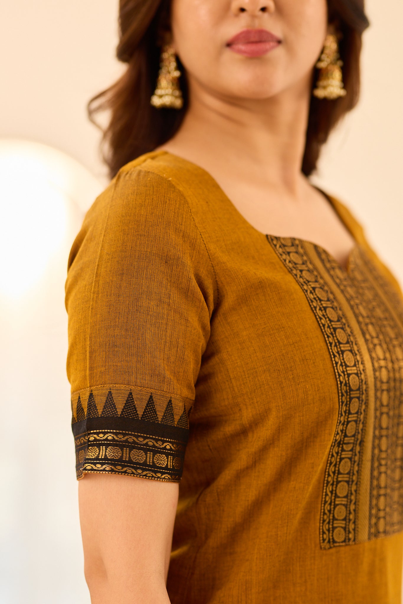 Golden Dusk Ethnic Chettinad Cotton Salwar