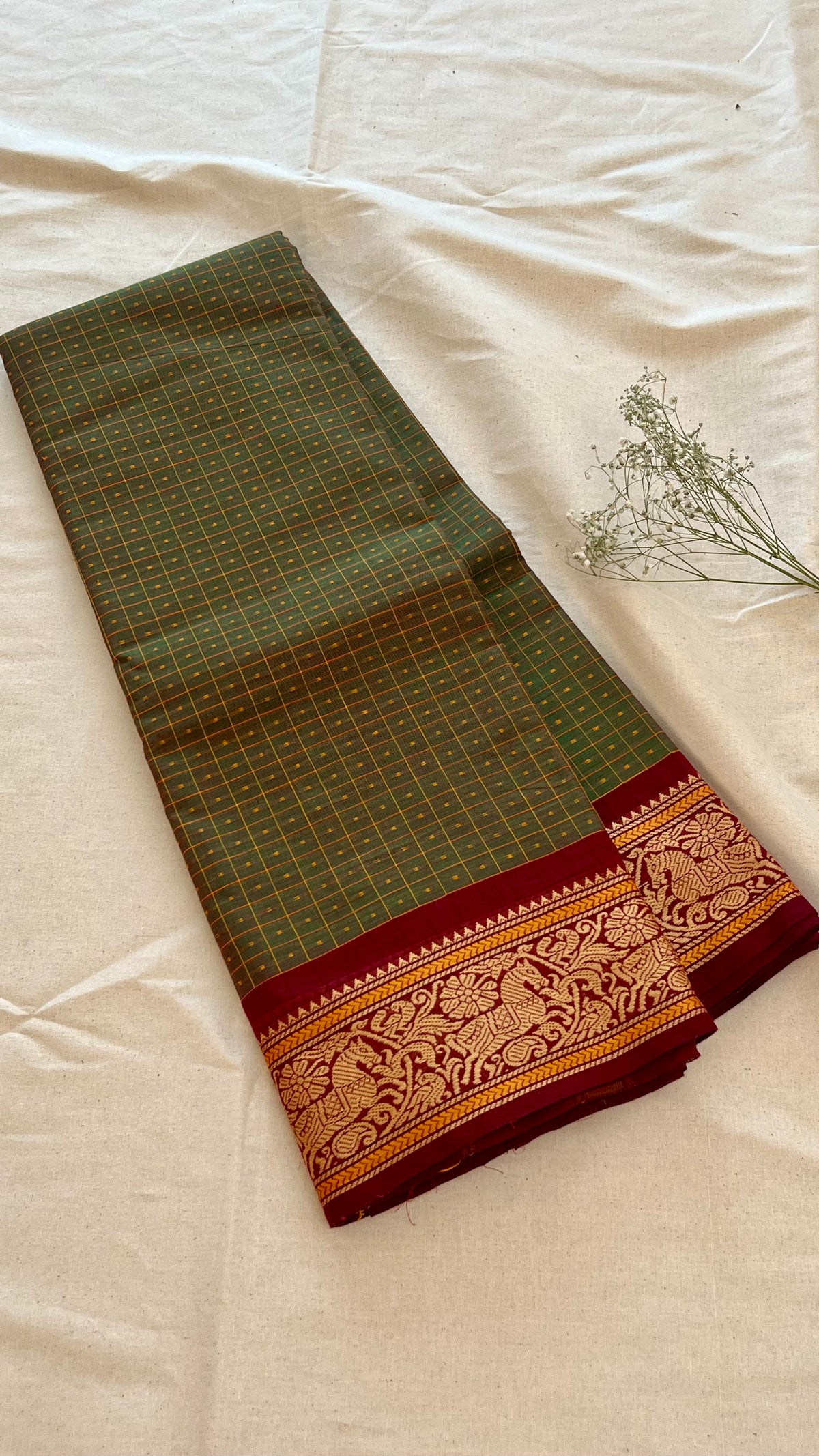 Classic Chettinad Cotton Saree CW284