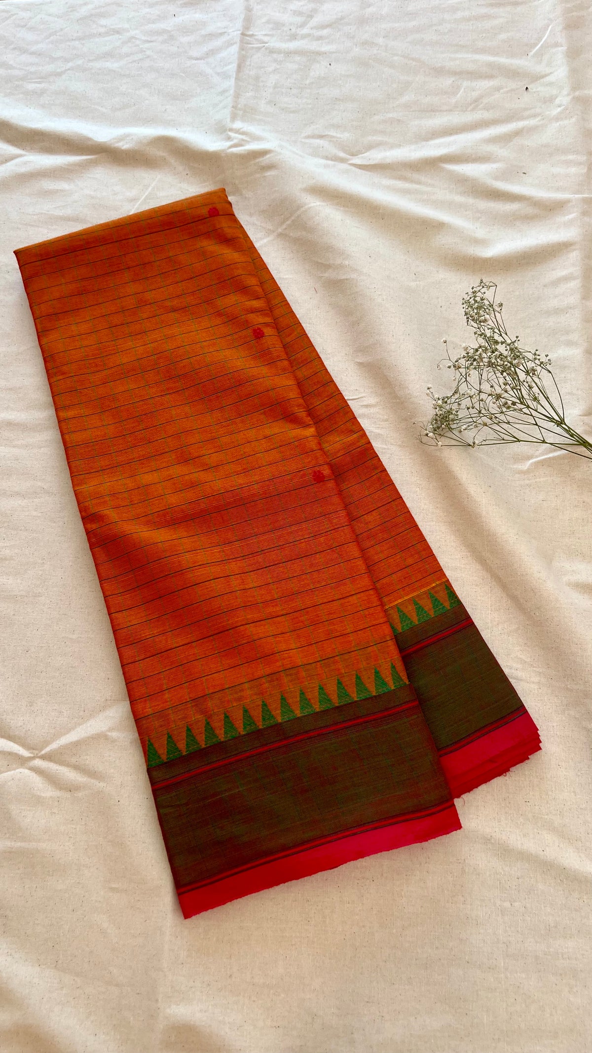 Kattam Chettinad Cotton Saree CW309