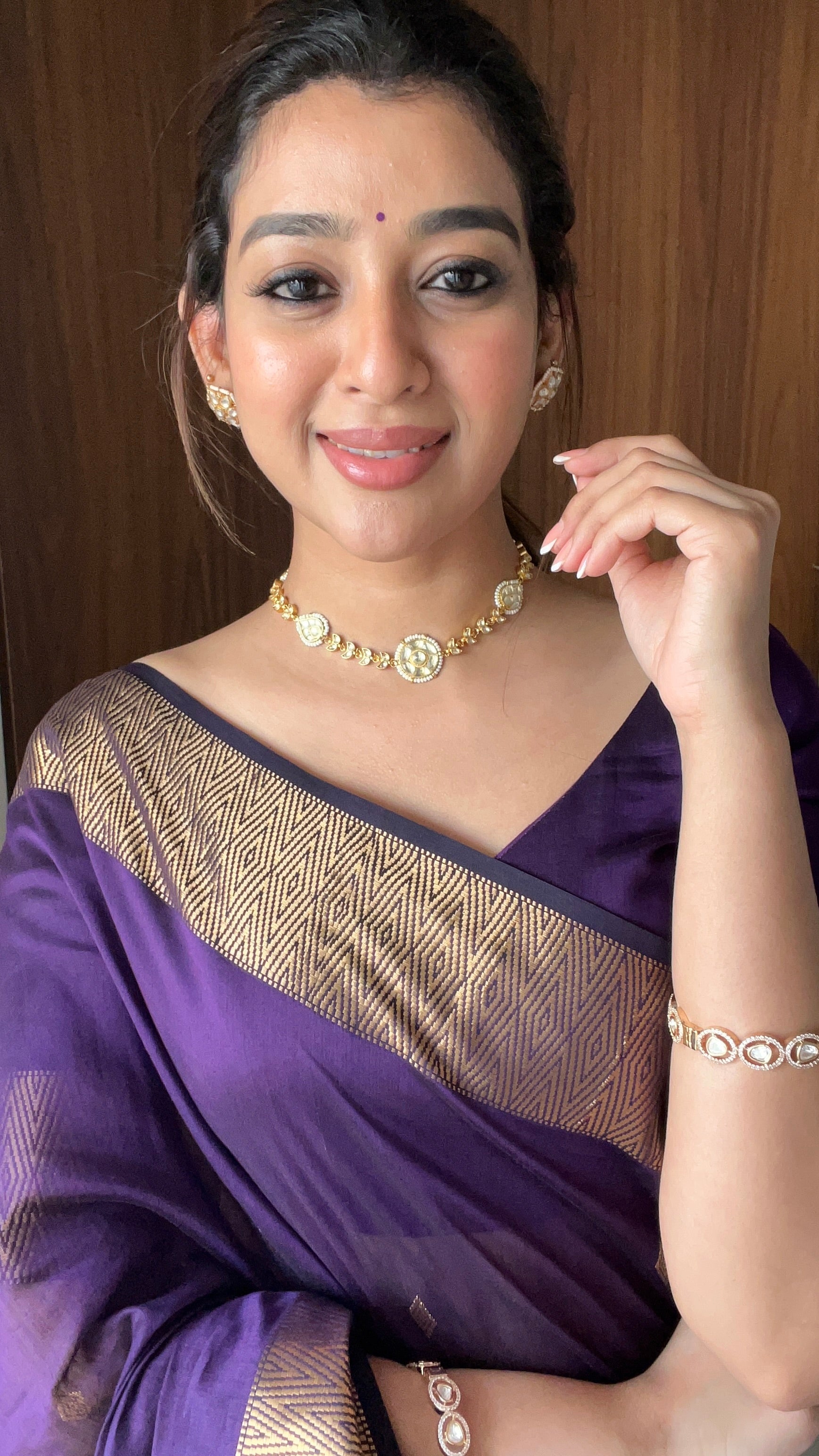 Royal Purple Nayantara saree